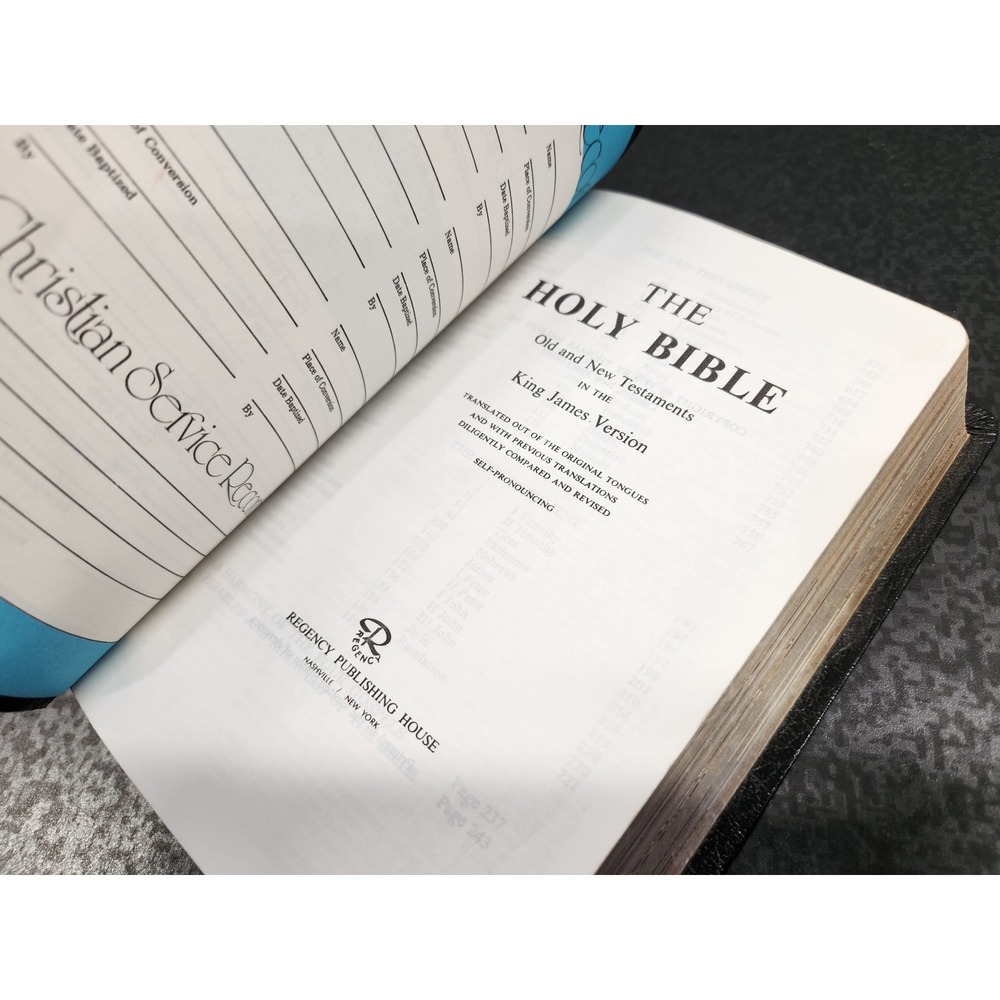 Vtg 1970 KJV Holy Bible Thomas Nelson Regency Publishing Red Letter Concordance - Picture 5 of 8